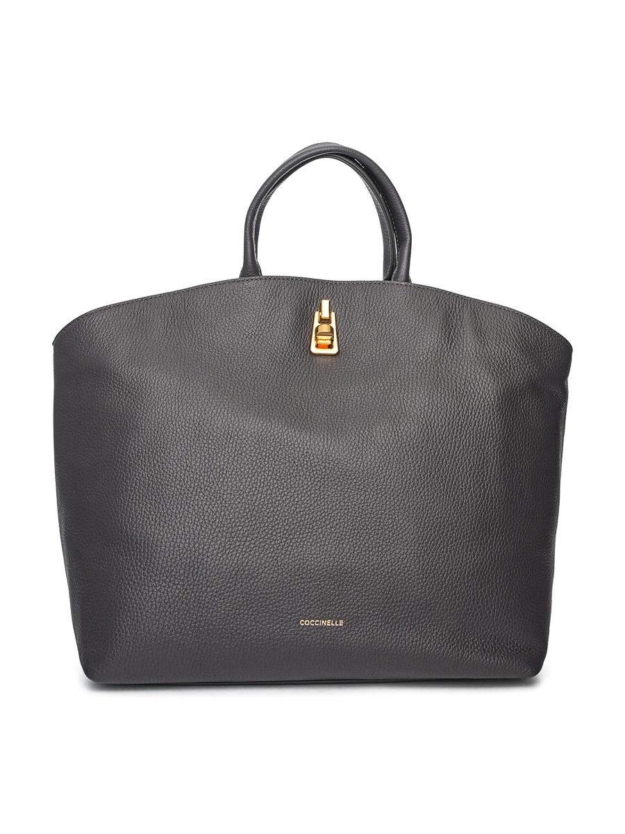 Сумка серого цвета со съемным плечевым ремнем